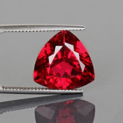 Genuine! Trillion Cut Red Ruby 8 Carat Loose Gem Stone For Jewelry Making - Image 1 of 4