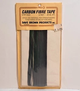 Original Dave Brown Products RC Plane #5220 Carbon Fibre Tape For Styro Or Balsa - Picture 1 of 2