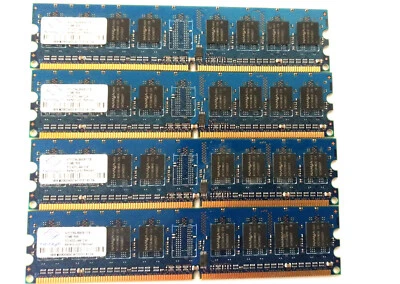 4x RAM 512MB Nanya NT512T64U88A0BY-37B PC2-4200U-444-12-A1 512MB DDR2 800MHz - Bild 1 von 3