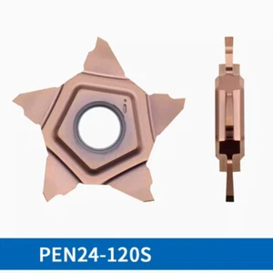 2pcs PEN24-120S PENTA 24 Carbide five-pointed star Slotting Cutter Insert - Picture 1 of 1