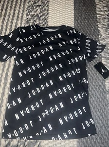 NWT Air Jordan Kid's Grade School Essentials All-Over Print T-Shirt Sz S-L $32 - Picture 1 of 2