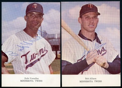 1965 Minnesota Twins SIGNED AUTO Postcard Set of 10 Killebrew Oliva Allison Kaat - Image 1 of 4
