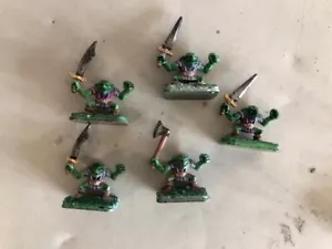 *** HEROQUEST: set di 5 GOBLIN - originali anni novanta - DIPINTI *** - Foto 1 di 1