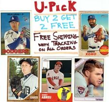 2011 to 2017 Topps Heritage, Buy 2 Get 2 FREE, Ships Tracked FREE
