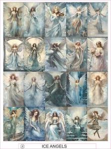 ICE ANGELES -  COMPLETE SHEET OF 20 STICKERS - Picture 1 of 1