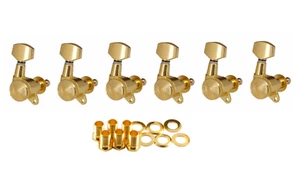 Nuevo 6 Mecanismos Bloqueo - 6 De Línea - Oro - Con Tornillos - Guitarra,Navidad - Imagen 1 de 3
