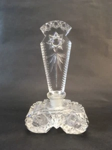 Vintage Czech Cut Crystal Perfume Bottle - Bild 1 von 11