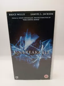 Unbreakable Special Edition Bruce Willis Samuel L Jackson VHS Video Tape 2001 - Picture 1 of 3
