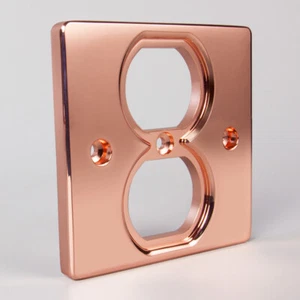 Carbon fiber thickened copper 86 type square LHY AUDIO US socket panel - Picture 1 of 7