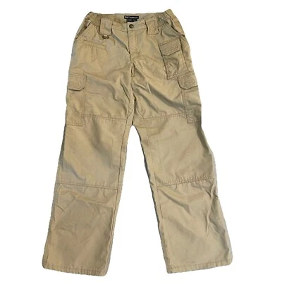 5.11 Tactical Series Khaki Cargo Pants TAC-143 Women's Size: US 6 Elastic Waist - Image 1 of 4