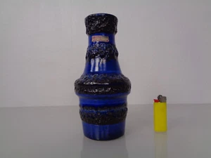 Vintage Fat Lava Scheurich 209-18 Ceramic Vase 70er Years - Picture 1 of 16