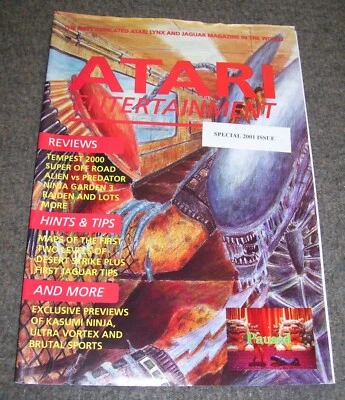 Neu Atari Unterhaltung Magazin 2001 Jaguar Lynx Konsole Spiele Reviews Homebrew - Bild 1 von 2