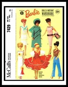 Armario de muñeca Barbie Midge patrón McCall's 7429 Mattel - Imagen 1 de 5
