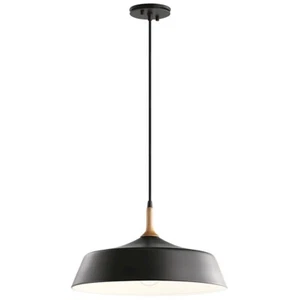 Kichler Danika 1 Light Pendant, Black - 43683BK - Picture 1 of 1