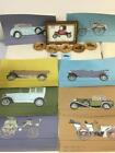 20 Vintage Antique Car Lot Calendar Print Coasters Matches Mercedes Ford Buick 