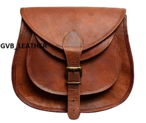 Mujer Vintage Anchos Cuero Fuerte Hobo Bolso Mochila Bandolera Cruzada Handmade - Imagen 1 de 5