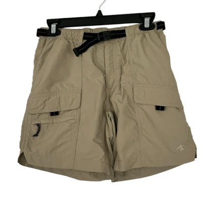 Eastern Mountain Sports Size 6 Tan Belted Nylon Hiking Shorts Cargo - Image 1 of 4
