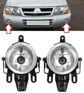 PAIR / SET FRONT FOG LIGHT LAMP  fits MITSUBISHI PAJERO MONTERO SHOGUN 2003-2006 - Picture 1 of 8