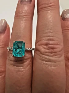 Ring Sterlingsilber 925 Damen Echtschmuck Poraybo Grün Neu Eliteschmuck - Bild 1 von 3
