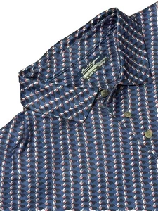 Polo de manga corta Ben Hogan Performance azul estampado de golf para hombre talla XL 46/48 - Imagen 1 de 11