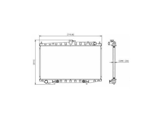 Radiador para Nissan Altima 1993-1997 1996 1995 1994 YT832RM Radiador -- con A/T Foto 1 de 1