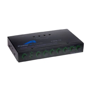 POWER ACOUSTIK ½-DIN 4-BAND PARAMETRIC EQ w/ PULSE WIDTH MODULATED POWER SUPPLY - Picture 1 of 4
