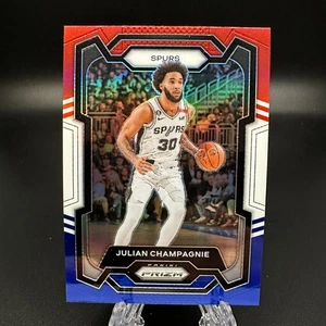 2023-24 Panini Prizm Julian Champagnie Red White Blue Prizm #124 Spurs - Picture 1 of 2