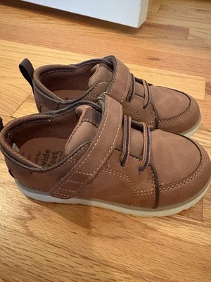 Stride Rite 360 Boys Ethan SIZE 10 Toddler Boys Wide Feet EUC Brown Dress - Image 1 of 4