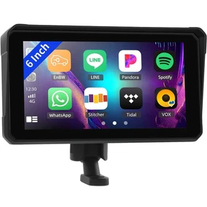 CarPlay Bildschirm für Motorrad, tragbares kabelloses Carplay/Android Auto für Moto... - Bild 1 von 7