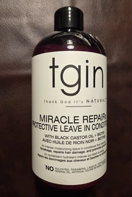 tgin Miracle RepairX Protective Leave-In Conditioner 13 Oz. Castor Oil & Biotin - Image 1 of 4