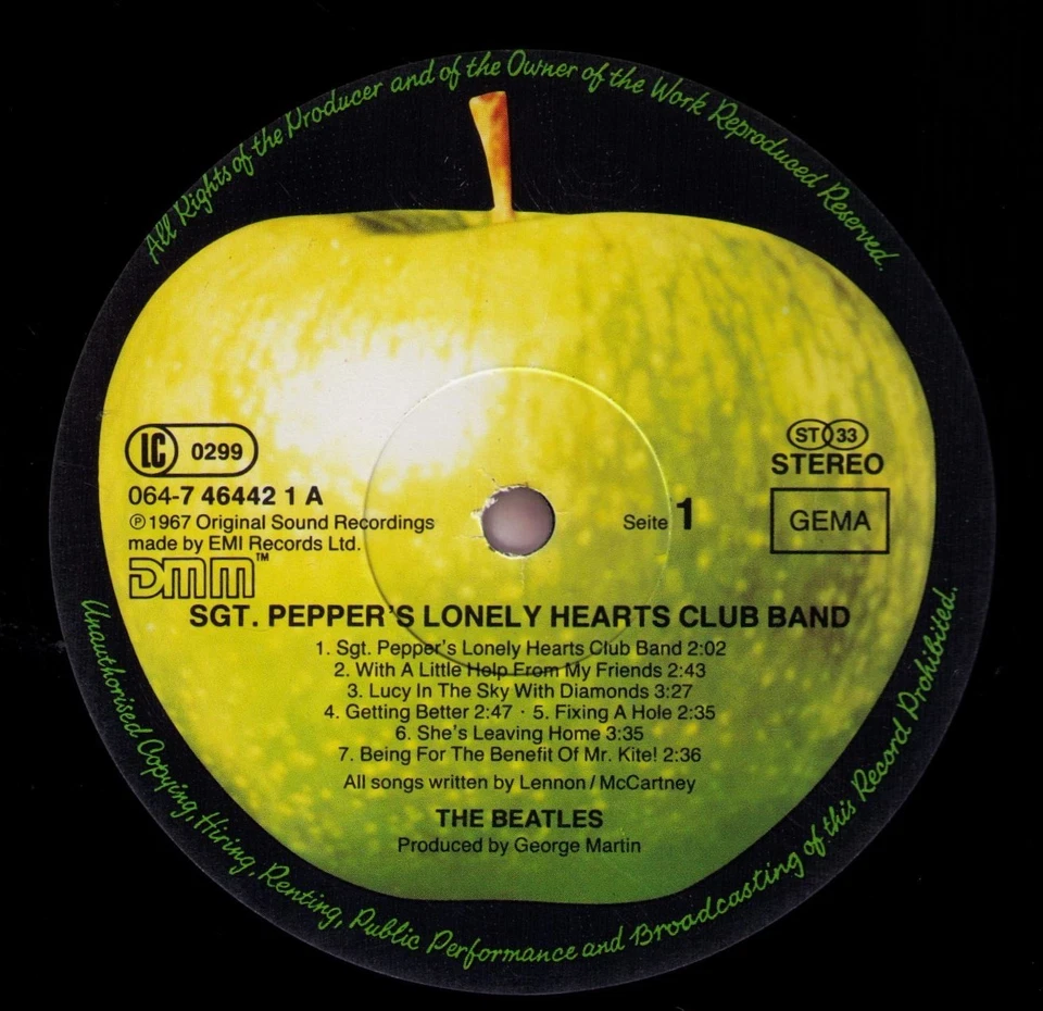 LP The Beatles Sgt. Pepper's LHCB - APPLE DMM - D 1987 - 064-746442 1 A selten!! - Bild 1 von 4