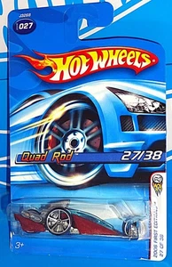 Hot Wheels 2006 First Editions #27 Quad Rod Mtflk Dark Red mit OH5SPs & MC3s - Bild 1 von 2