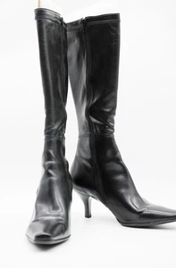 Liz Calborne kniehohe Lederstiefel Größe 9-1/2 M - Bild 1 von 9