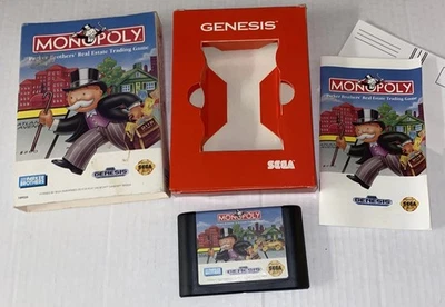 Monopoly Sega Genesis Authentic with box and manual Vintage 1990s Video Game Toy - Image 1 of 4