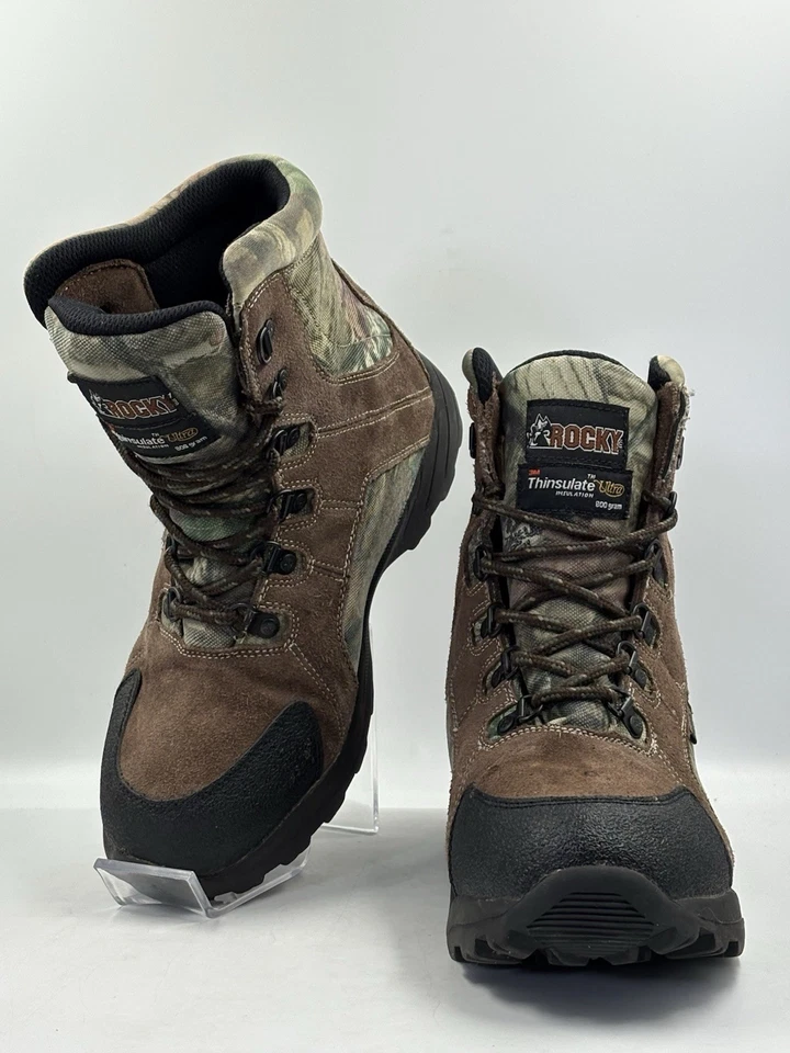 Botas Rocky Kids 7" Marrón Camuflaje Hunter Impermeables 3M Thinsulate Talla 5.5 M Foto 1 de 4