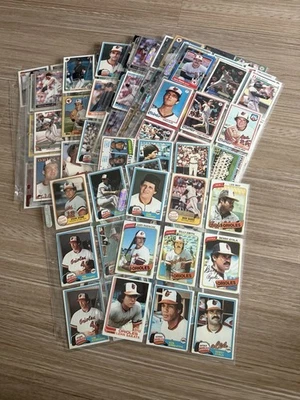 Lote de tarjetas de béisbol de los Orioles de Baltimore Topps Fleer Donruss Murray Ripken Jr Foto 1 de 4