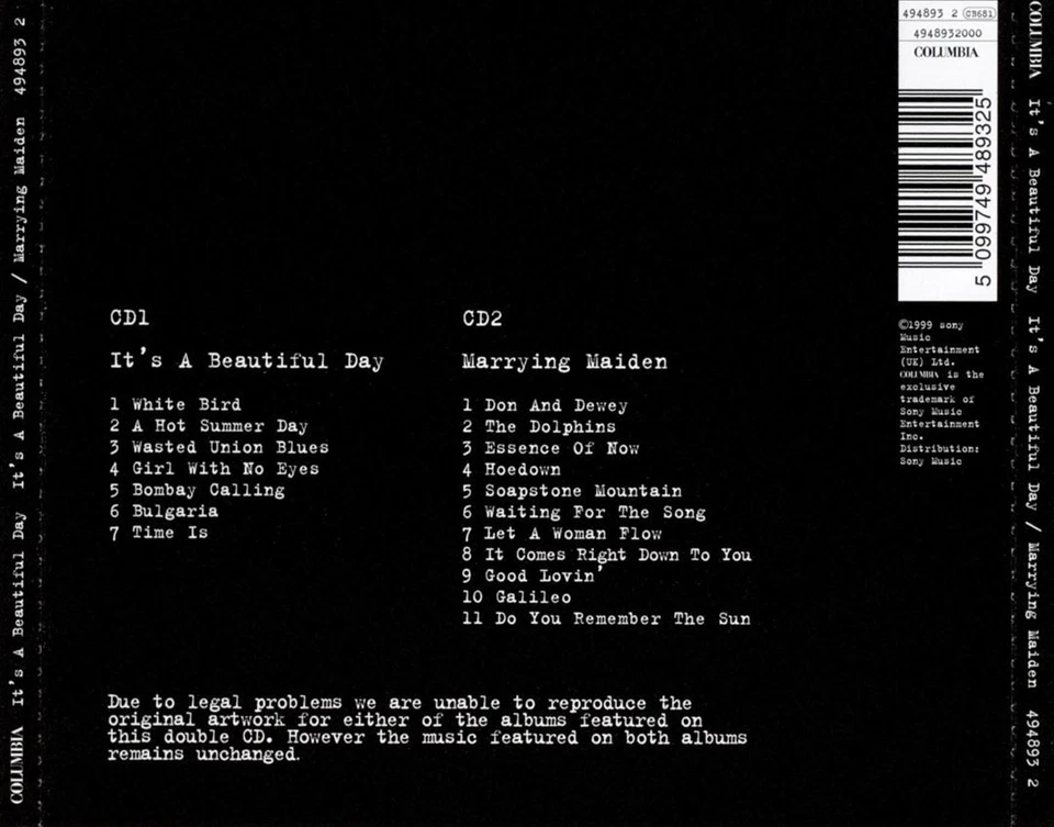 IT'S A BEAUTIFUL DAY - MARRYING MAIDEN NEW CD - Image 1 of 1