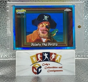 Topps Chrome Spongebob 25th Anniversary Painty The Pirate /150 Blue Refractor - Picture 1 of 8