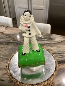 Pierrot Mimo MÚSICO CORTE BUFÓN PAYASO Caja de Música Regalo Mundo de Gorham Funcionando - Imagen 1 de 8