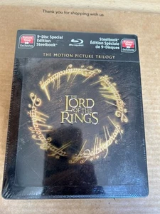 Lord of the Rings Trilogy Reg Free Blu Ray Futureshop Steelbook NEW & SEALED - Picture 1 of 5