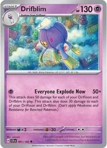 Drifblim Corona Estelar Pokémon Juego de Cartas Coleccionables 061/142 Regular Poco Común ࿊ - Imagen 1 de 1