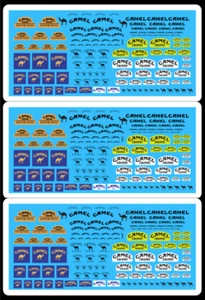 CAMEL Trophy1/43 1/32 1/24 1/18 Rally Slot Car Scalextric Decals - Picture 1 of 3