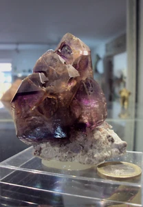 Rauchiger Amethyst Zepter Phantom Kristall 180g Chibuku Simbabwe Rauchquarz - Bild 1 von 12