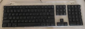 Apple M7803 PRO USB Wired Keyboard Clear Black 2000 - Tested And Working *read* - Picture 1 of 3