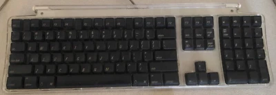 Apple M7803 PRO USB Wired Keyboard Clear Black 2000 - Tested And Working *read* - Image 1 of 3
