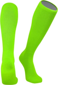 All Sport Knee High Long Baseball Football Tube Socks, Neon Green (XS) - Picture 1 of 1