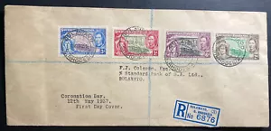 1937 Bulawayo Rhodesia First Day Cover FDC King George coronation VI KGVI - Picture 1 of 2