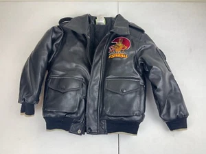 Cartoon Network Scooby-Doo Leather Football Jacket Size 5 by Mighty Characters - Picture 1 of 11