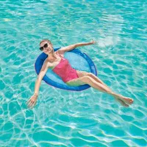 NUEVO Swimways Spring Float Premium Papasan Piscina Tumbona con Bolsa de Transporte - Imagen 1 de 5