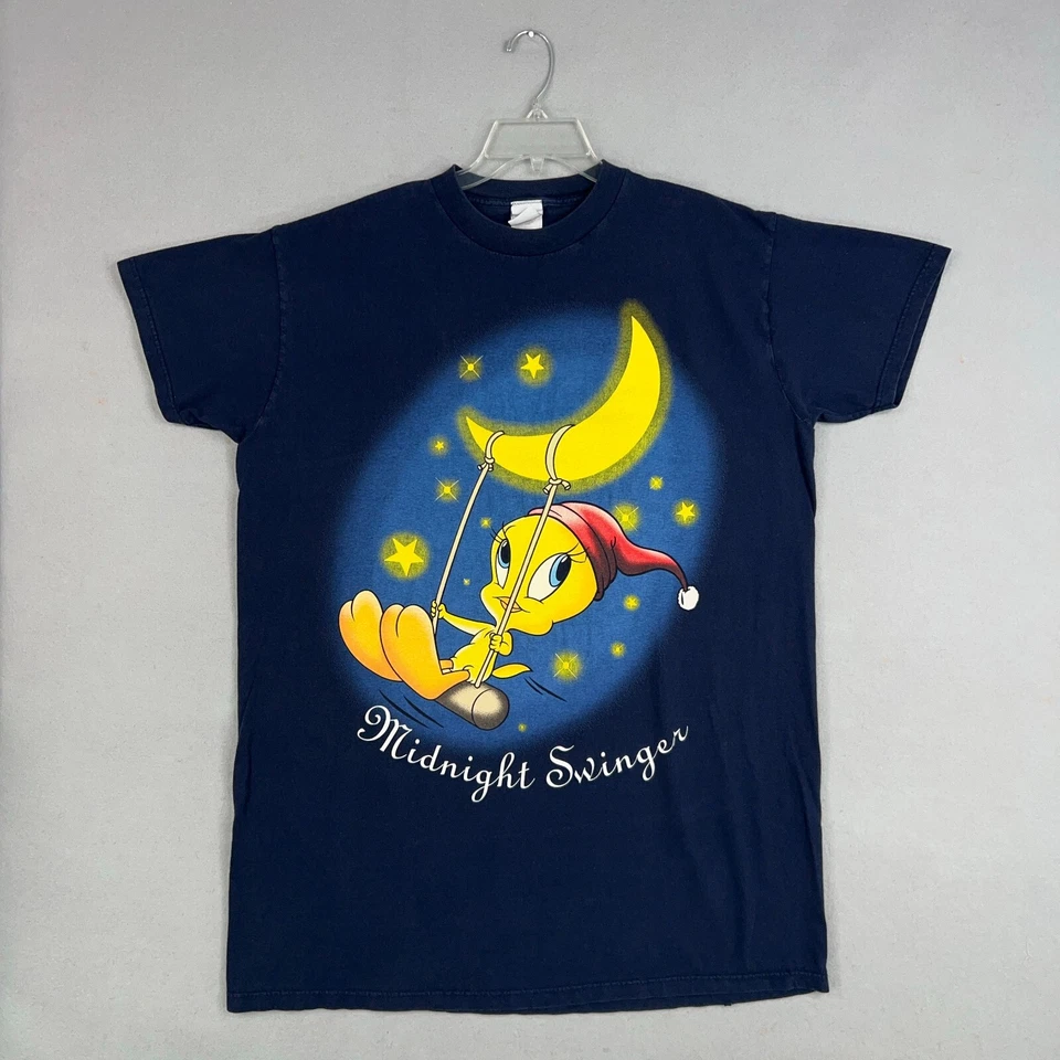Tweety Bird Shirt Womens One Size Blue Warner Bros Looney Tunes Midnight Swinger - Image 1 of 4